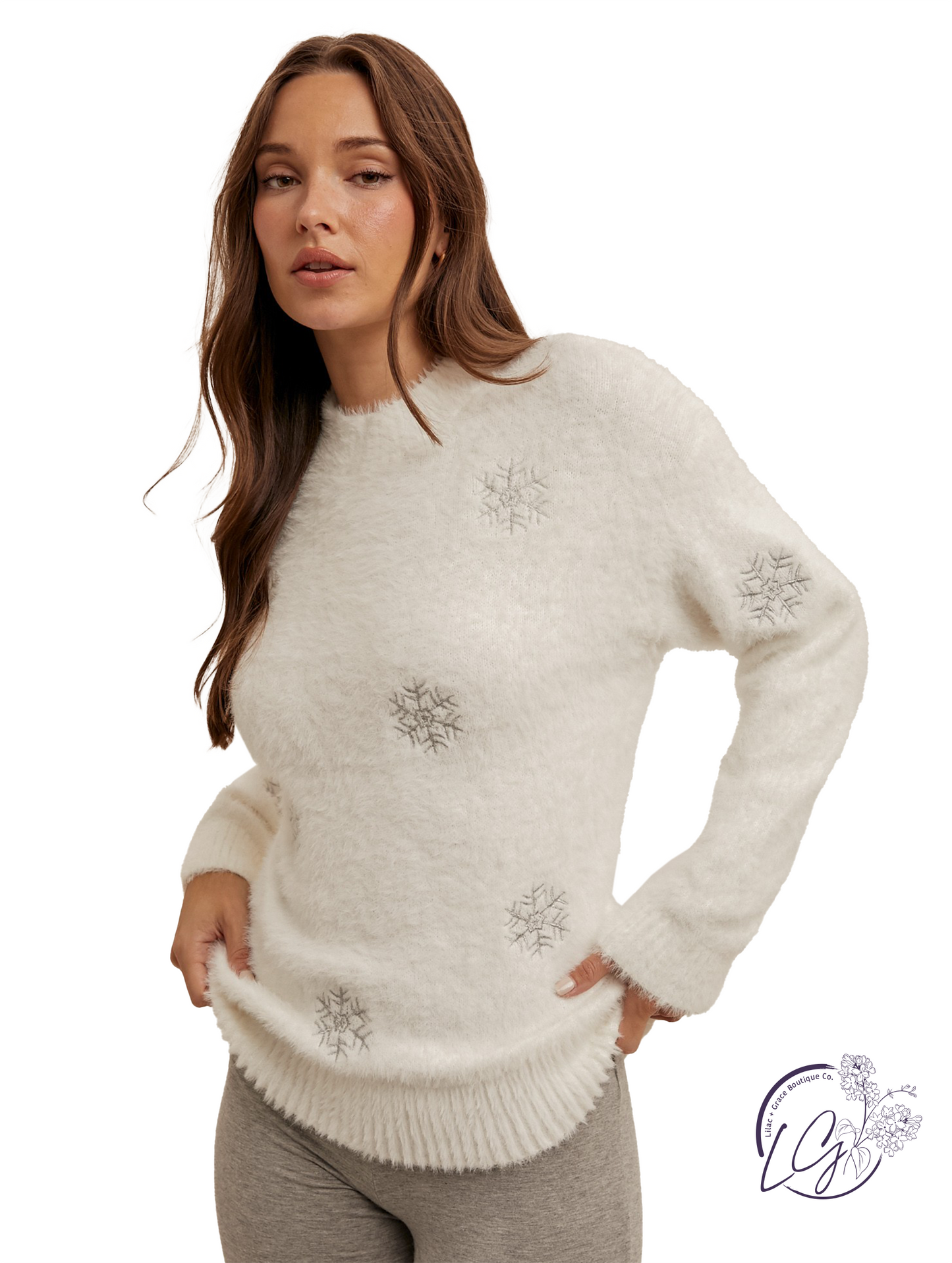 Snowflakes Kiss The Air Sweater