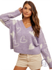 Purple Skies, Full Hearts Sweater