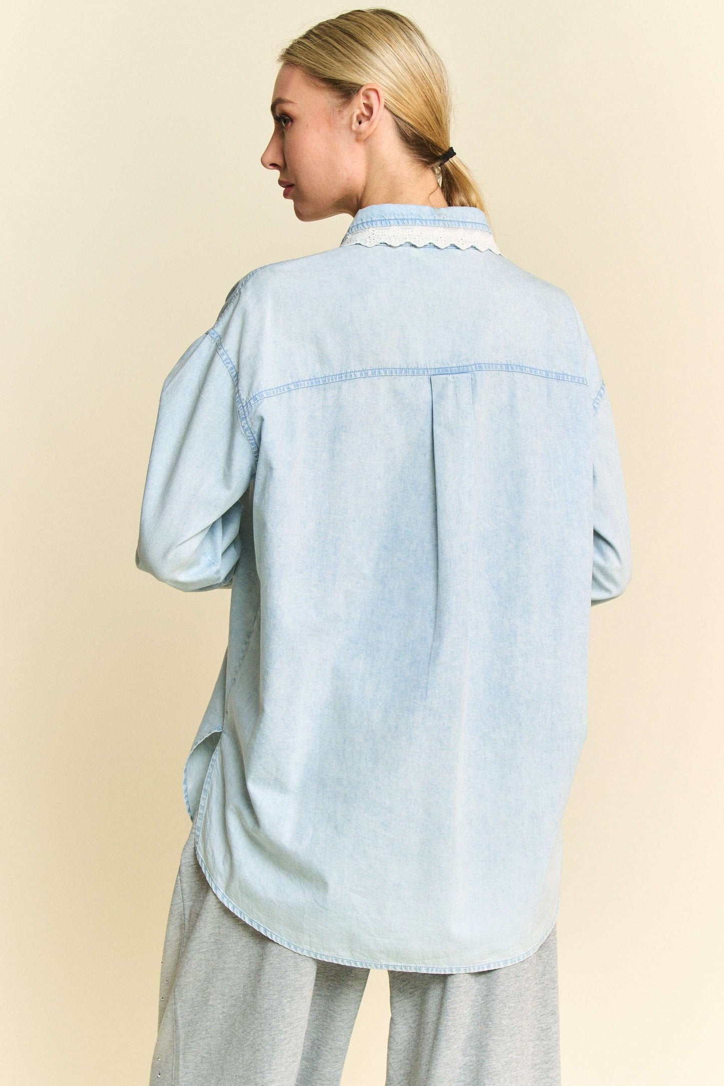 Willow Lace Chambray Shirt
