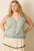 Curvy Foam Traces Skin Sweater Vest