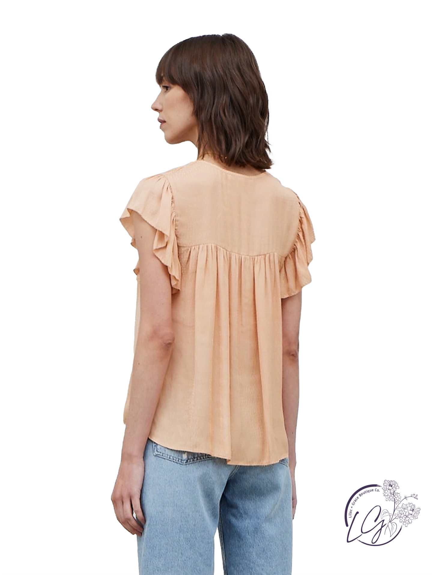 Breathe In, Breathe Out Satin Blouse
