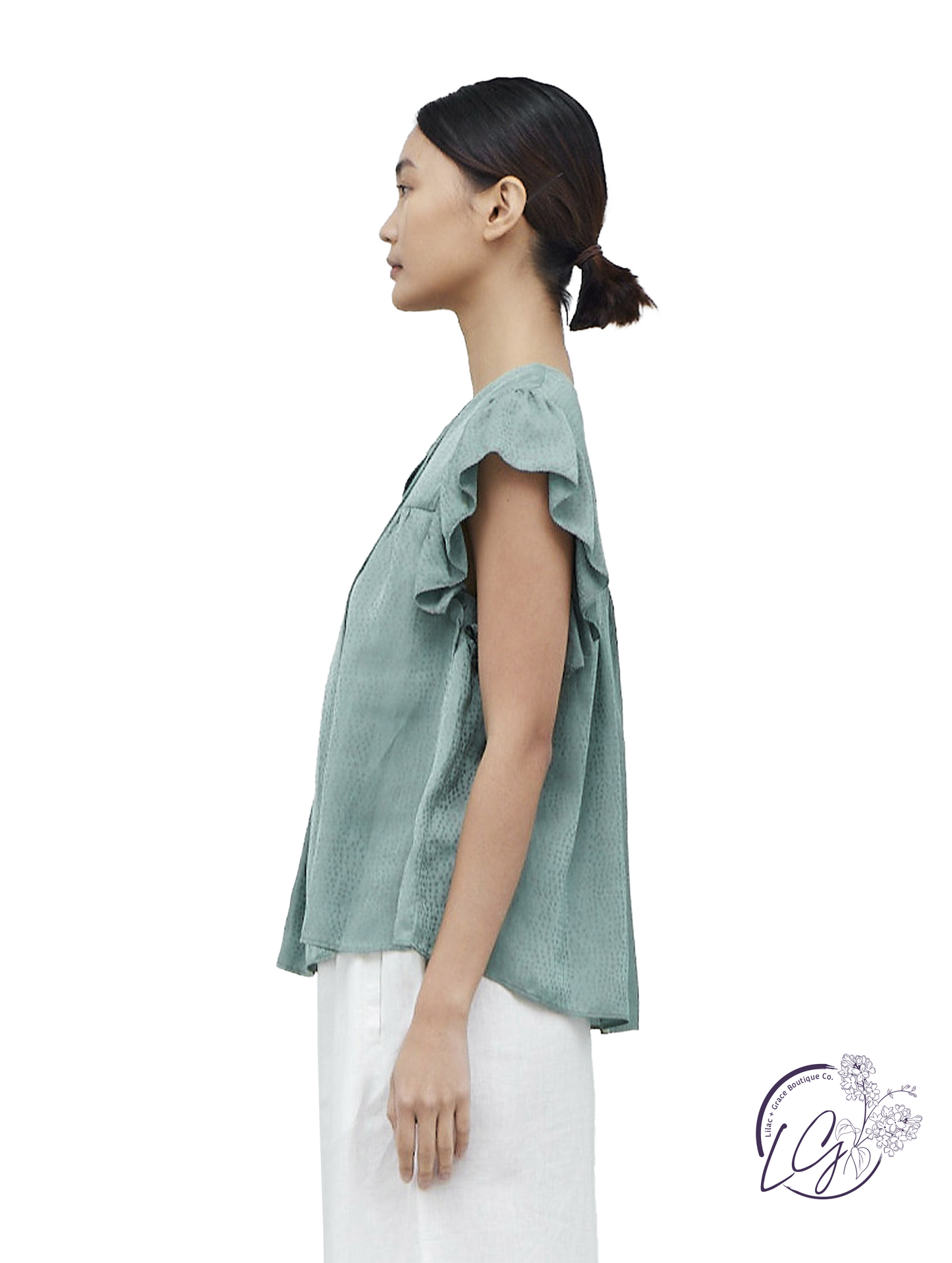 Breathe In, Breathe Out Satin Blouse