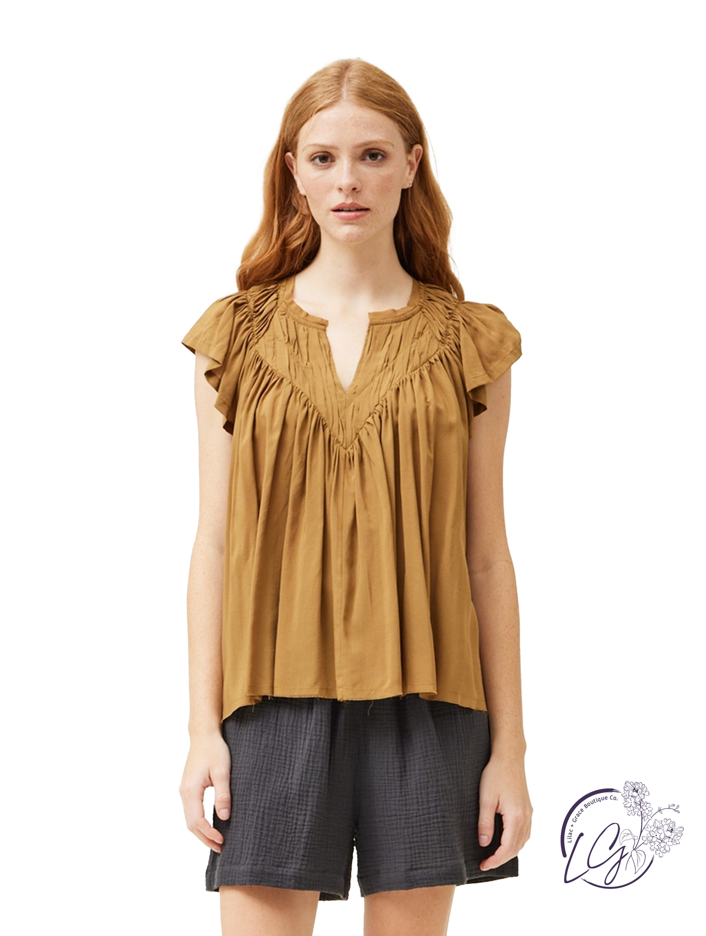Float In Serenity Summer Blouse