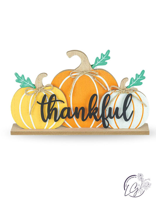 Thankful Trio Pumpkin Table top