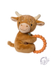 Hetty Highland Cow Teether Rattle – 6″