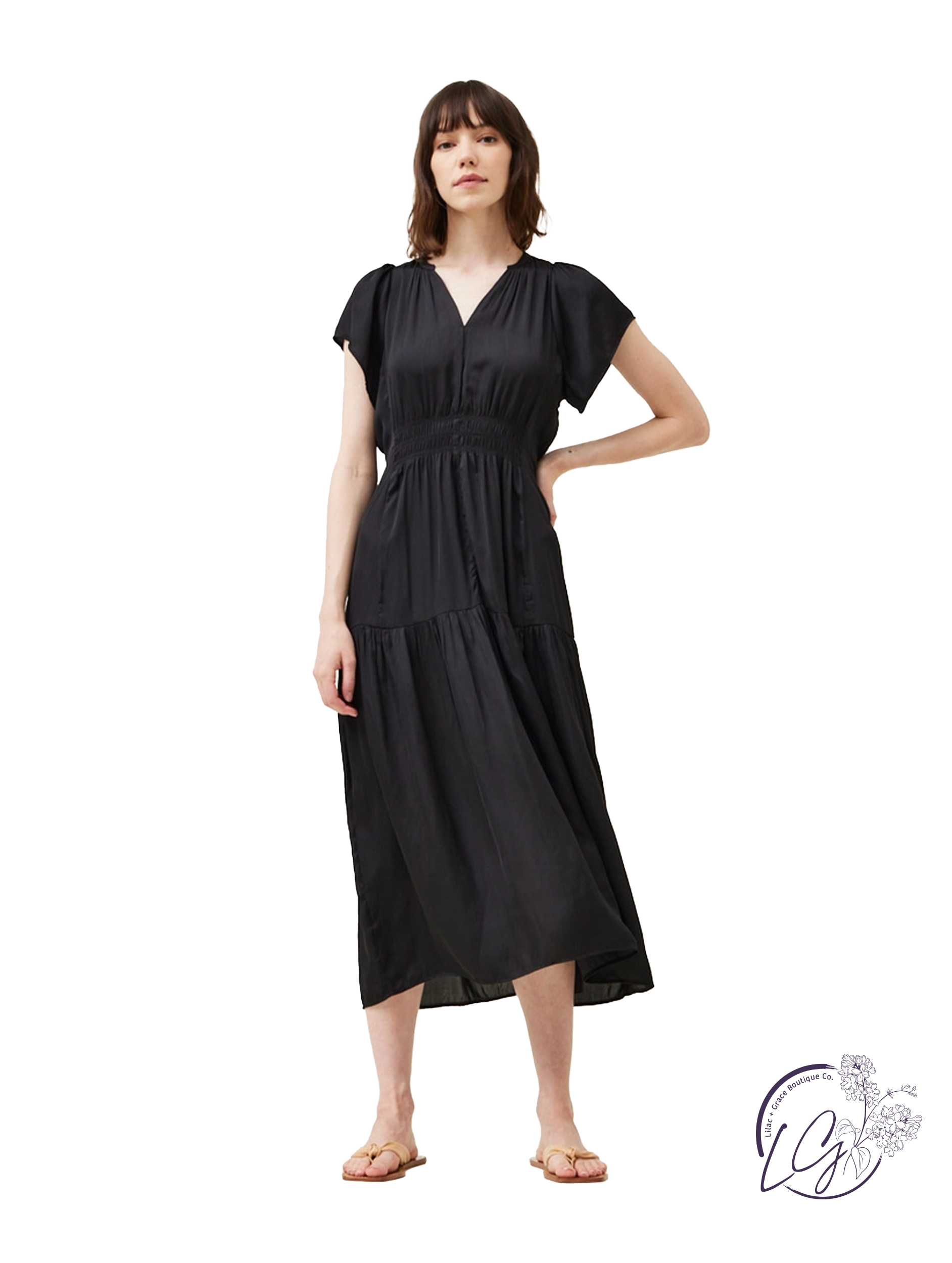 hourglass midi dress Hourglass Rib Midi Dress