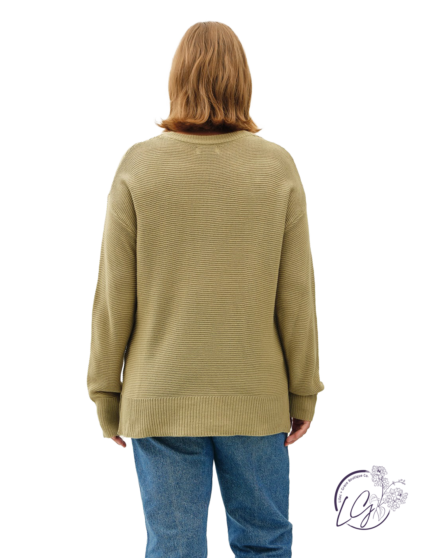 Curvy Busy Days Oversized Sweater