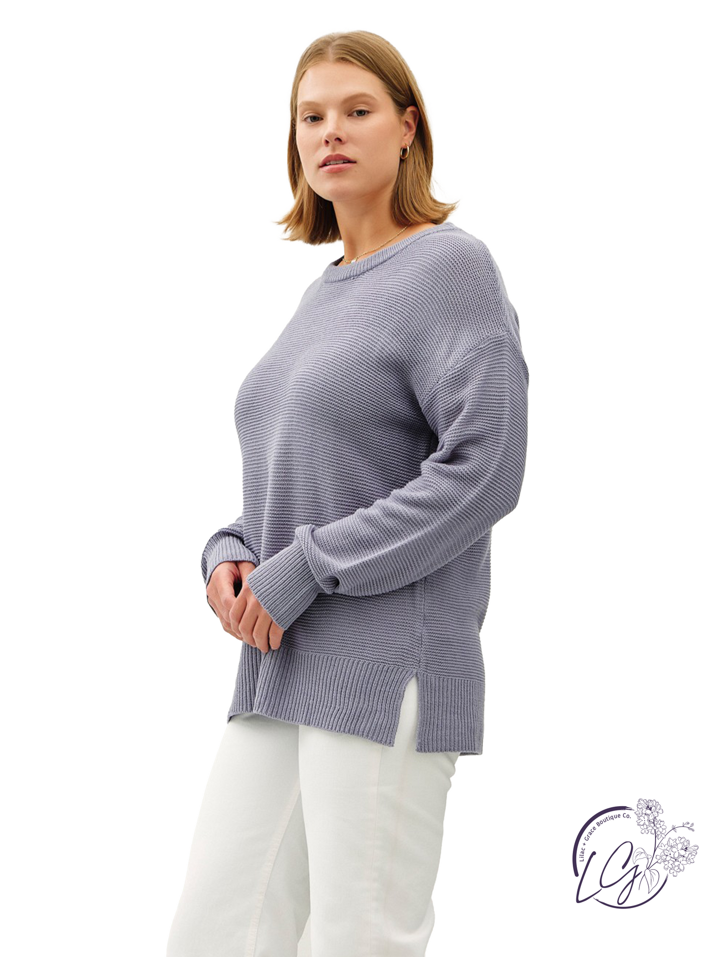 Curvy Busy Days Oversized Sweater