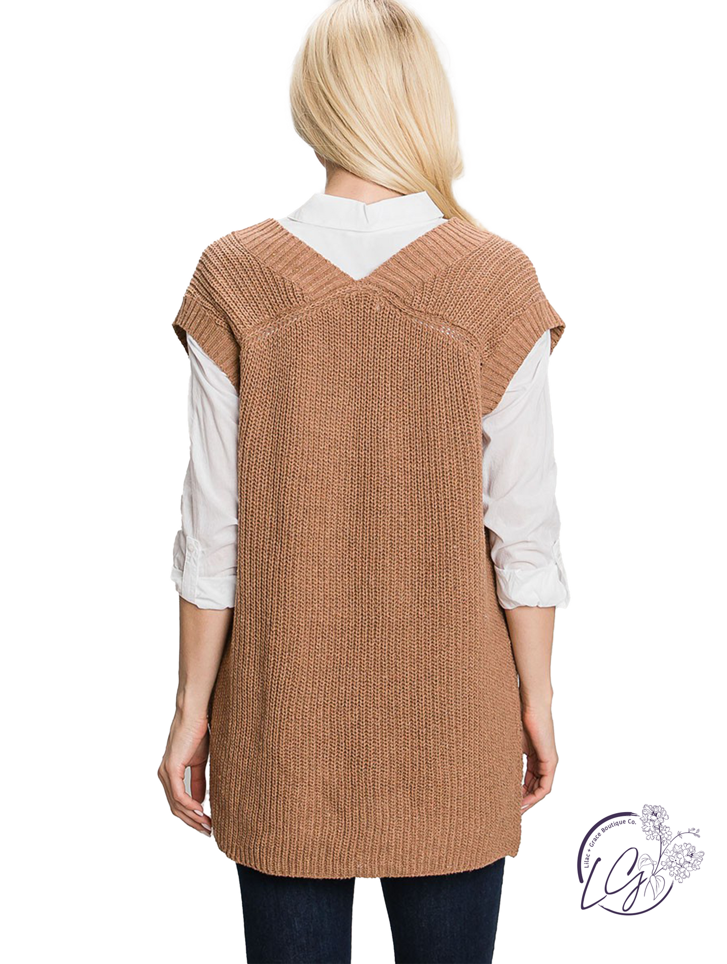 Joyful Memory Ribbed Sweater Vest