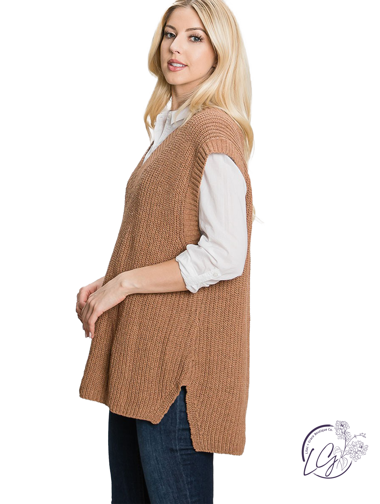 Joyful Memory Ribbed Sweater Vest