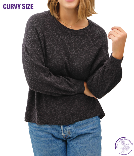 Curvy Fall Breeze Pullover Sweater