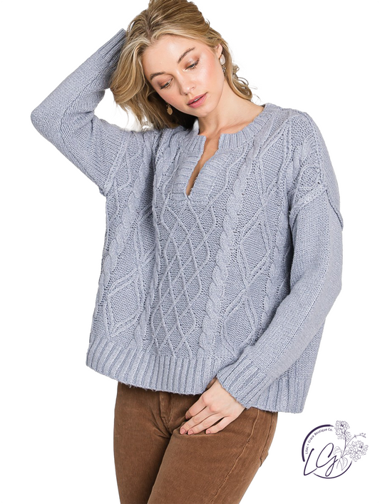 Sleek V-Neck Sweater