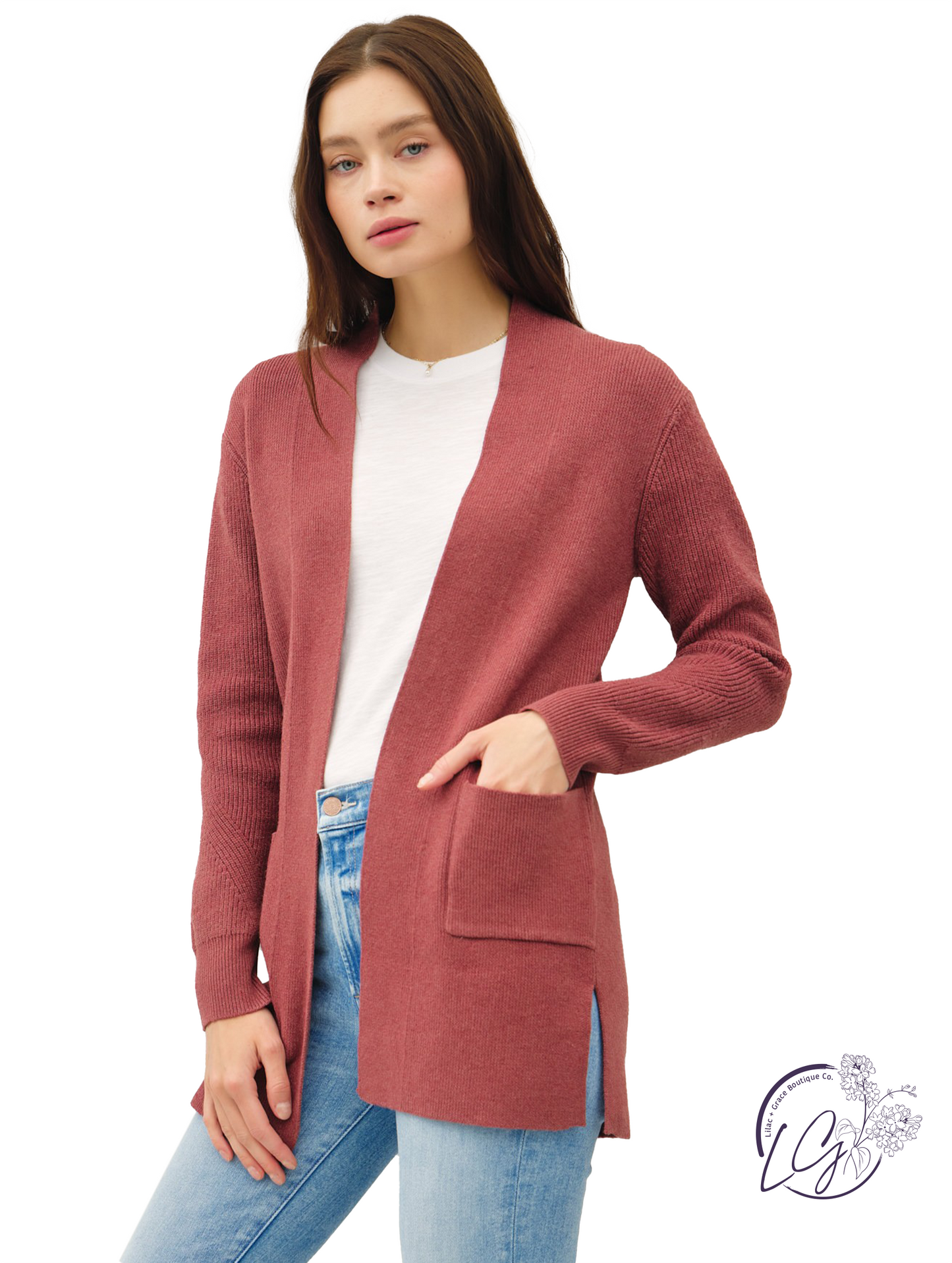 Ridge Line Open Cardigan