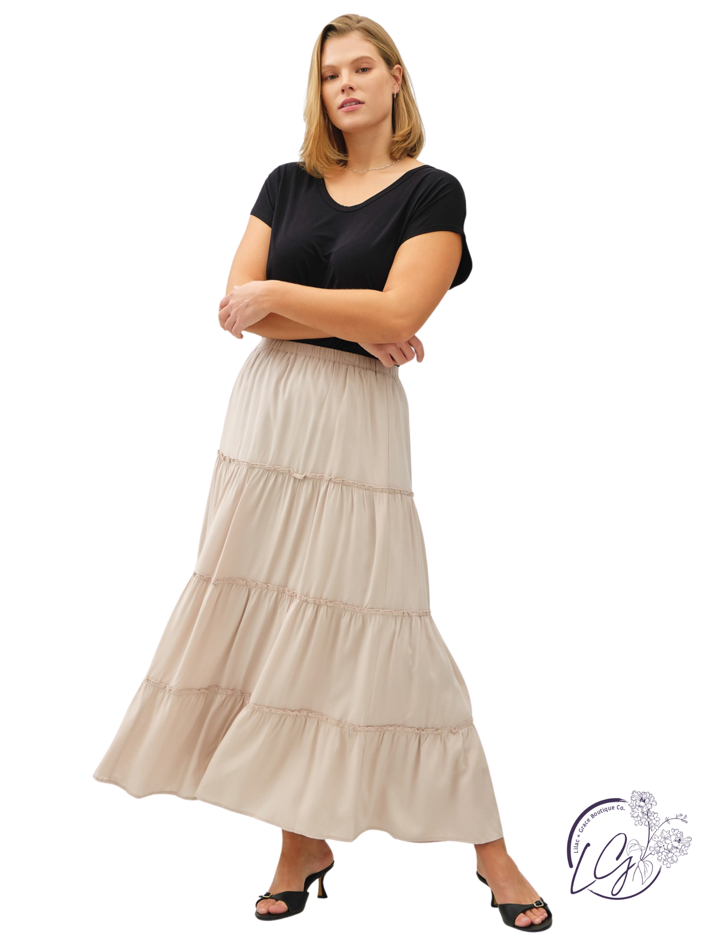 Curvy Steps On Stone Skirt