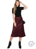 Say Yes Soon Satin Midi Skirt