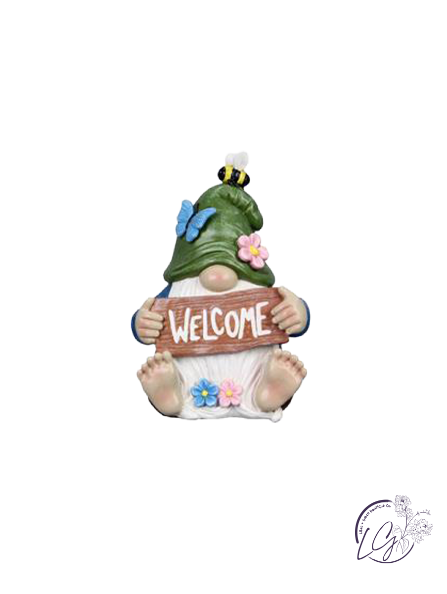 Resin Garden Welcome Garden Gnome Figurine