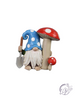 Resin Gnome With Mushroom Figurine