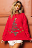 Sequin Star Tinsel Tree Sweater