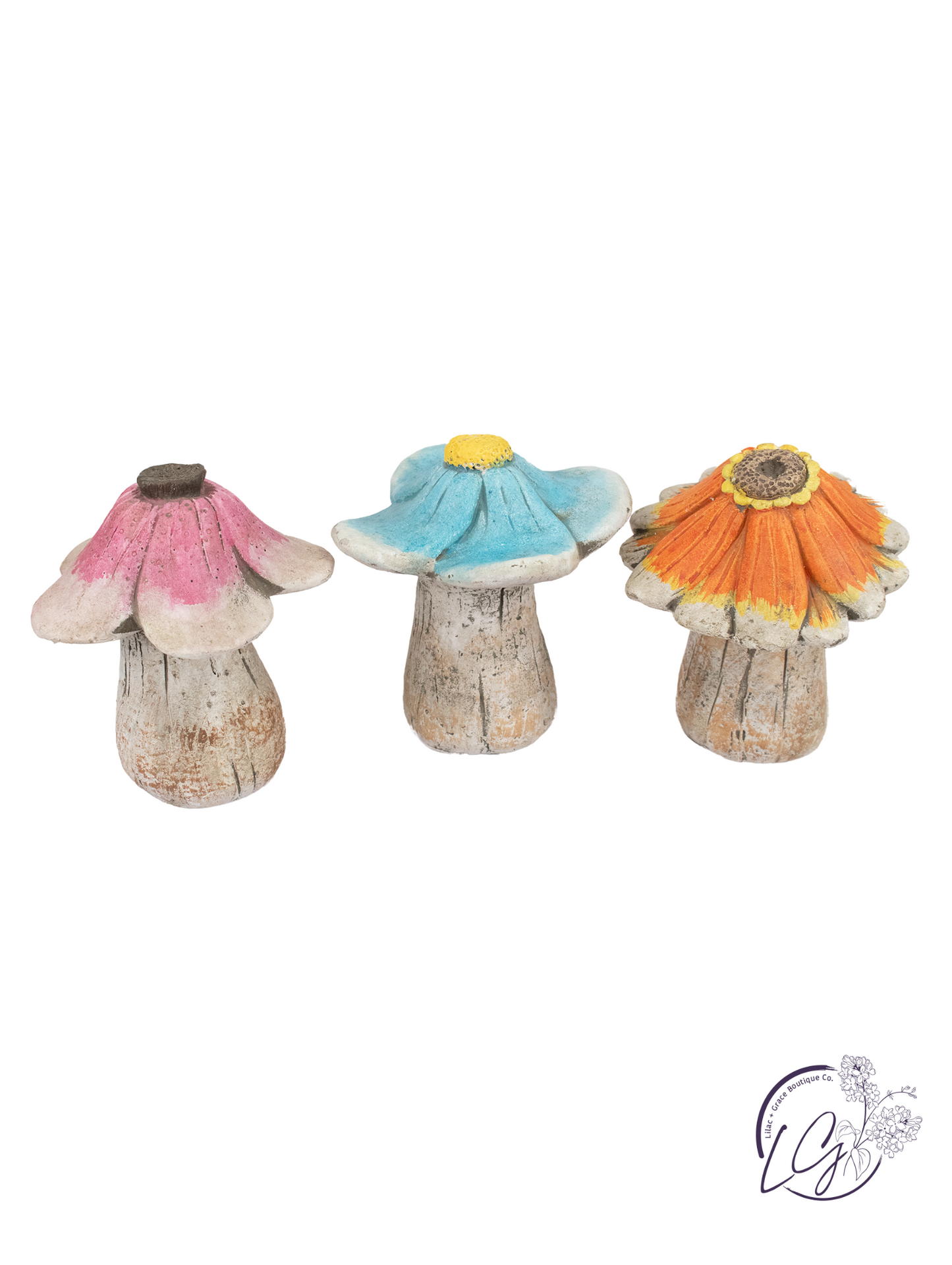 Colorful Cement Mushroom