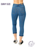 Curvy Marjorie High Waisted Pull On Capri by Judy Blue