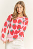 Curvy Blushing Berries Pullover Sweater