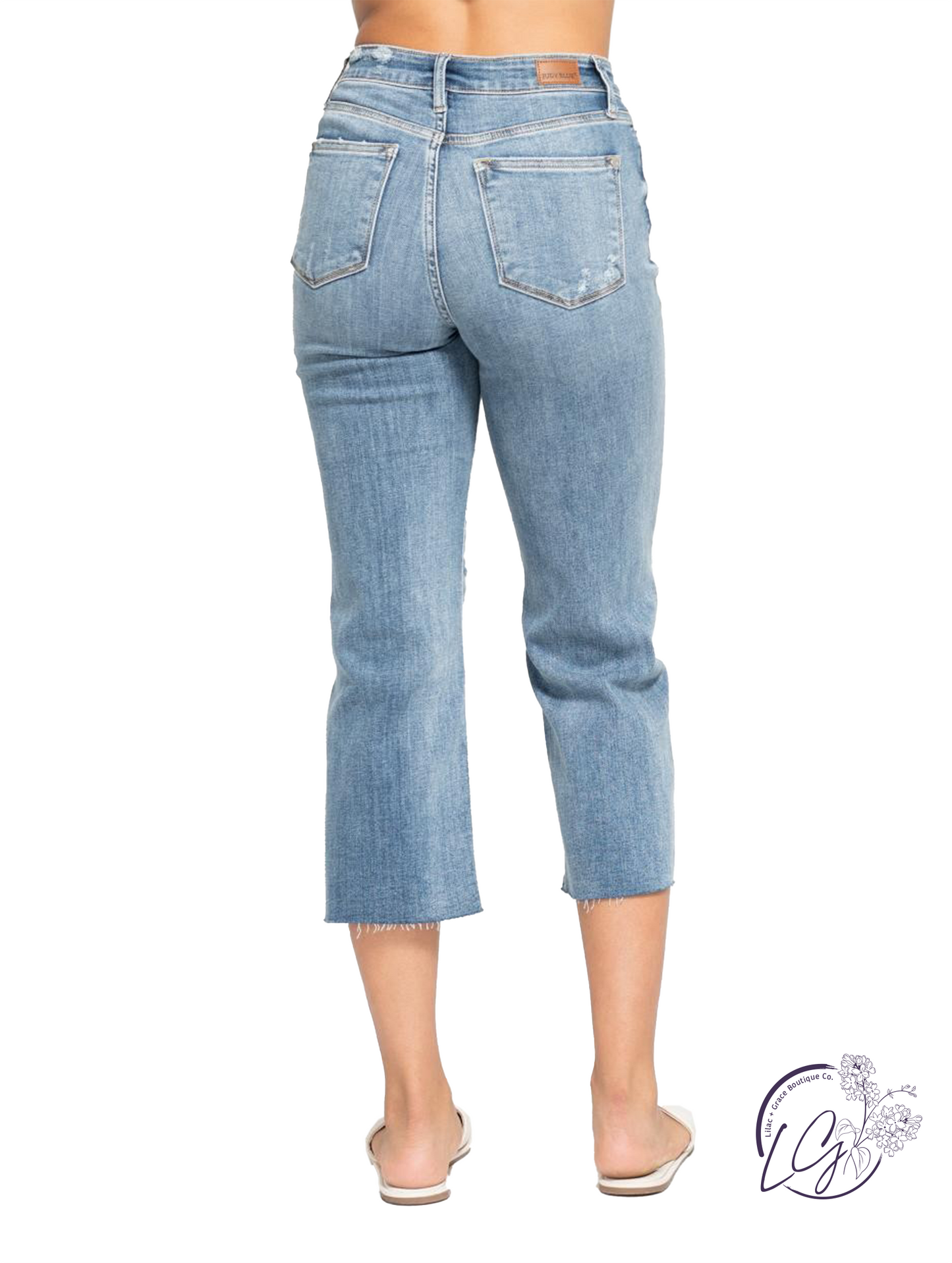 Susanna High Waist Destroy Crop Wide Leg by Judy Blue