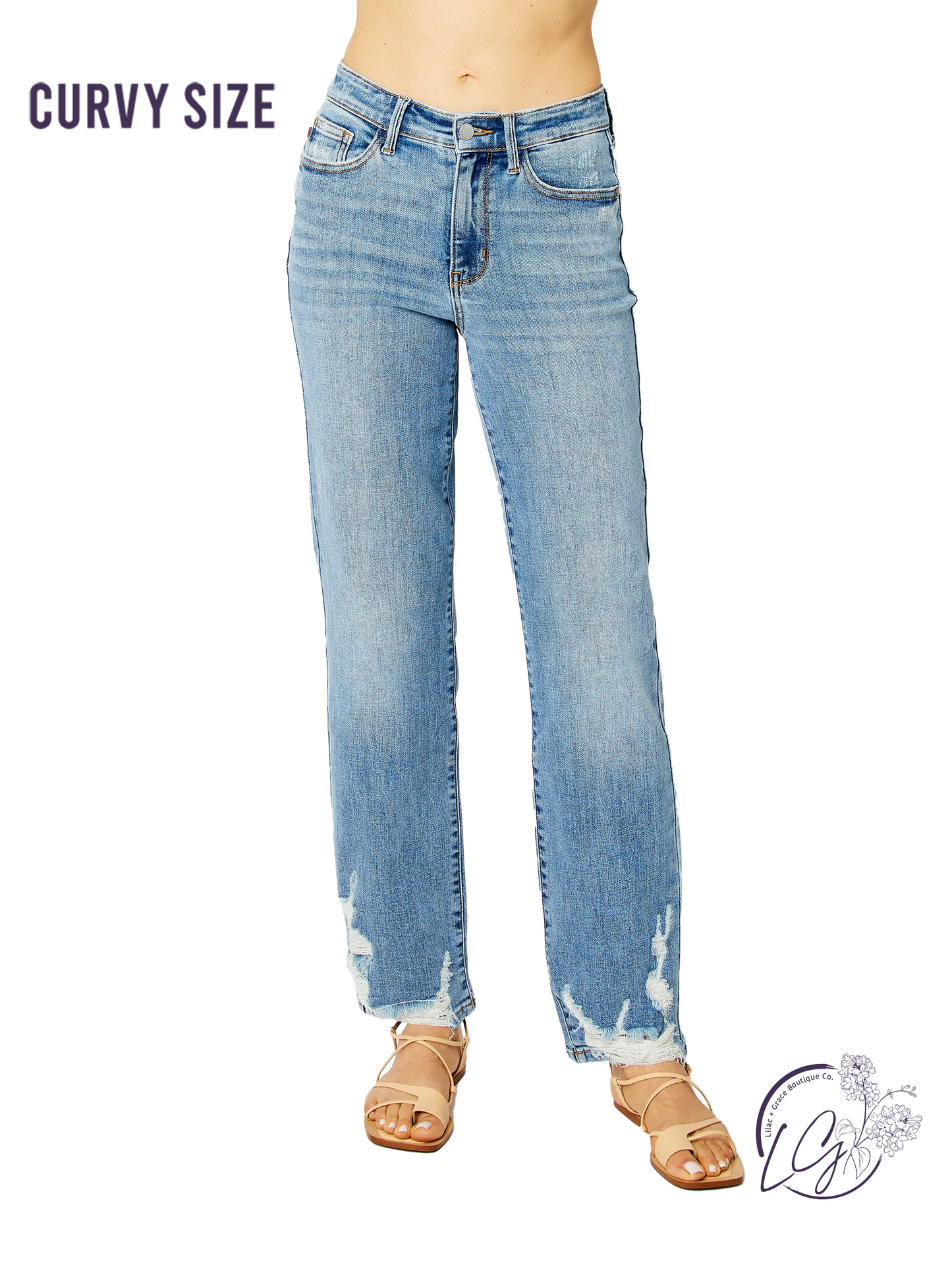 Curvy Ember High Waisted Straight by Judy Blue