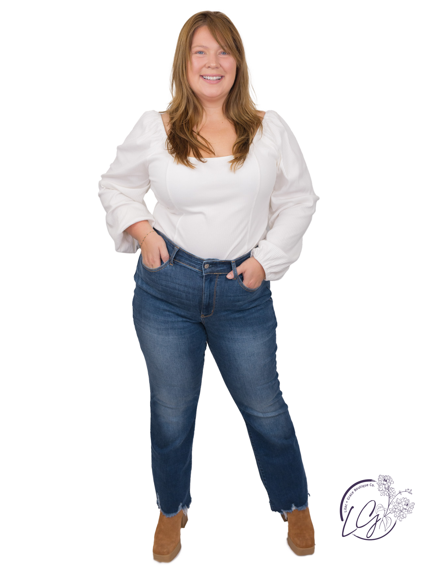 Curvy Odessa Bootcut Jeans By Judy Blue