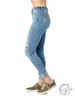 Gloria Mid Rise Destroy & Cuff Skinny by Judy Blue