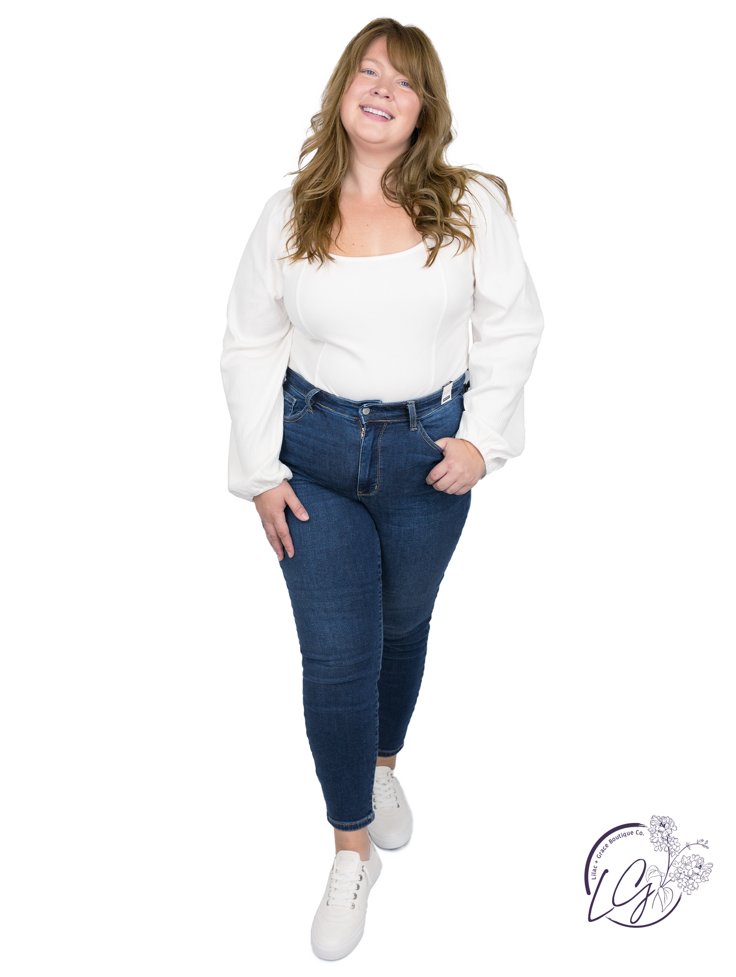 Curvy Quinsy High Waist Thermal Skinny  By Judy Blue