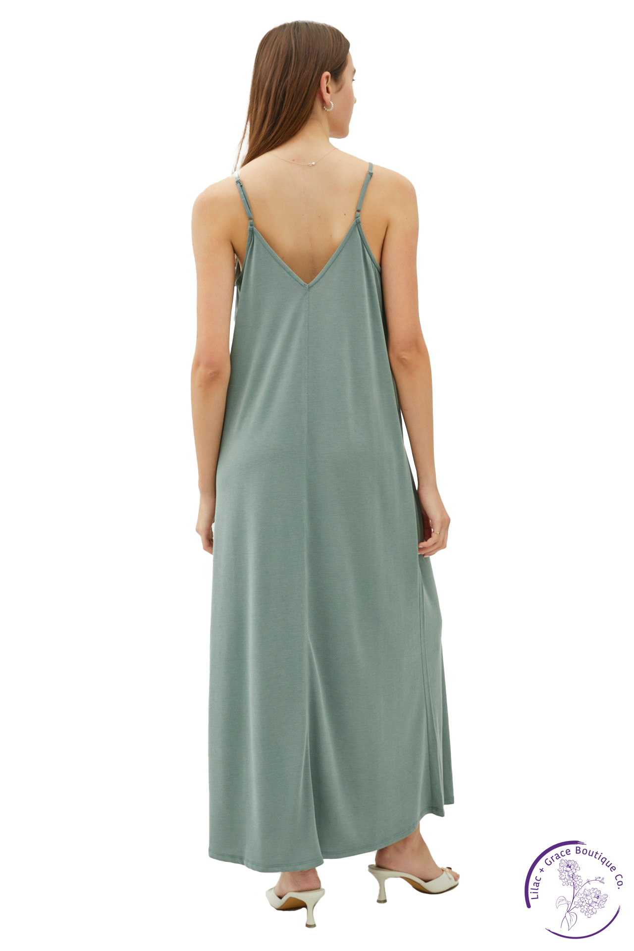 V-Neck Modal Tank Dress