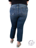 Curvy Lara Mid-Rise Crop Straight Leg Jean By Judy Blue