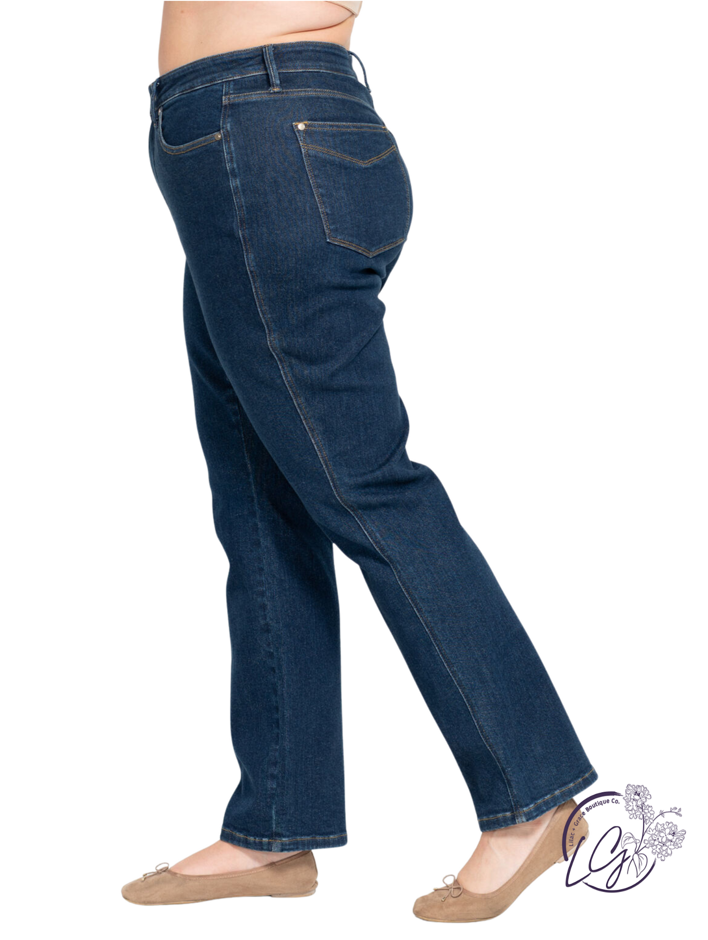 Curvy Rory High Waist Straight Leg By Judy Blue