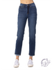 Margaret High-Waist Cool Denim Sustainable Cuff By Judy Blue