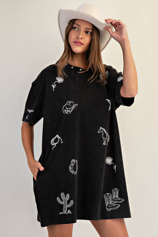 Howdy Honey T-Shirt Dress