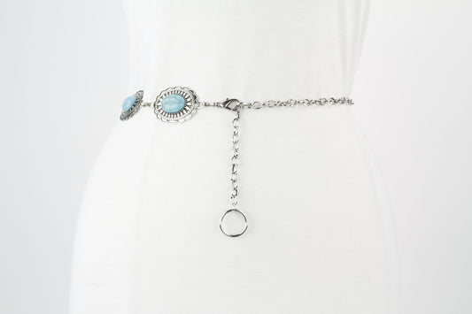 Silver Mesa Turquoise Concho Belt