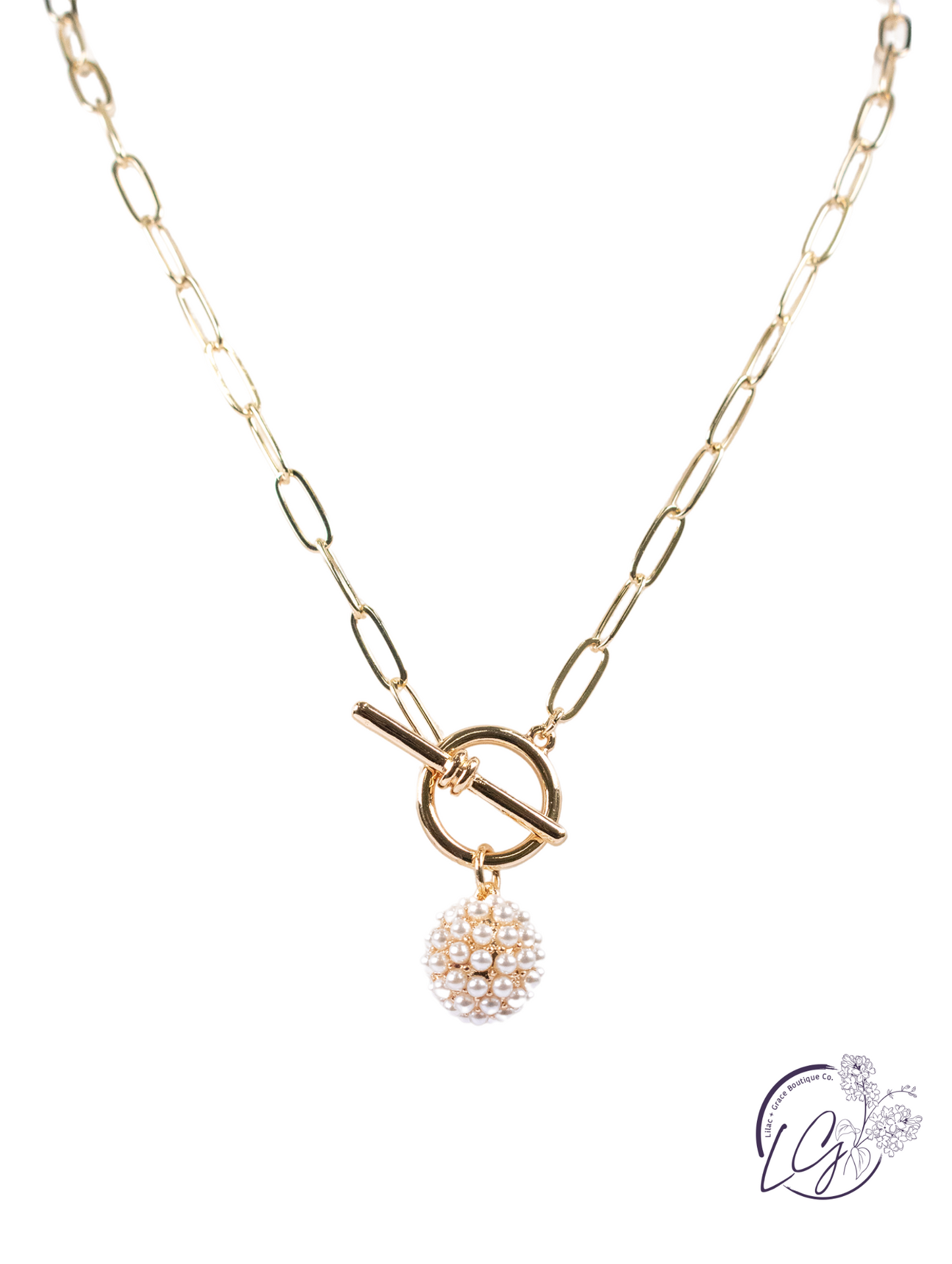 Sparkling Toggle Necklace