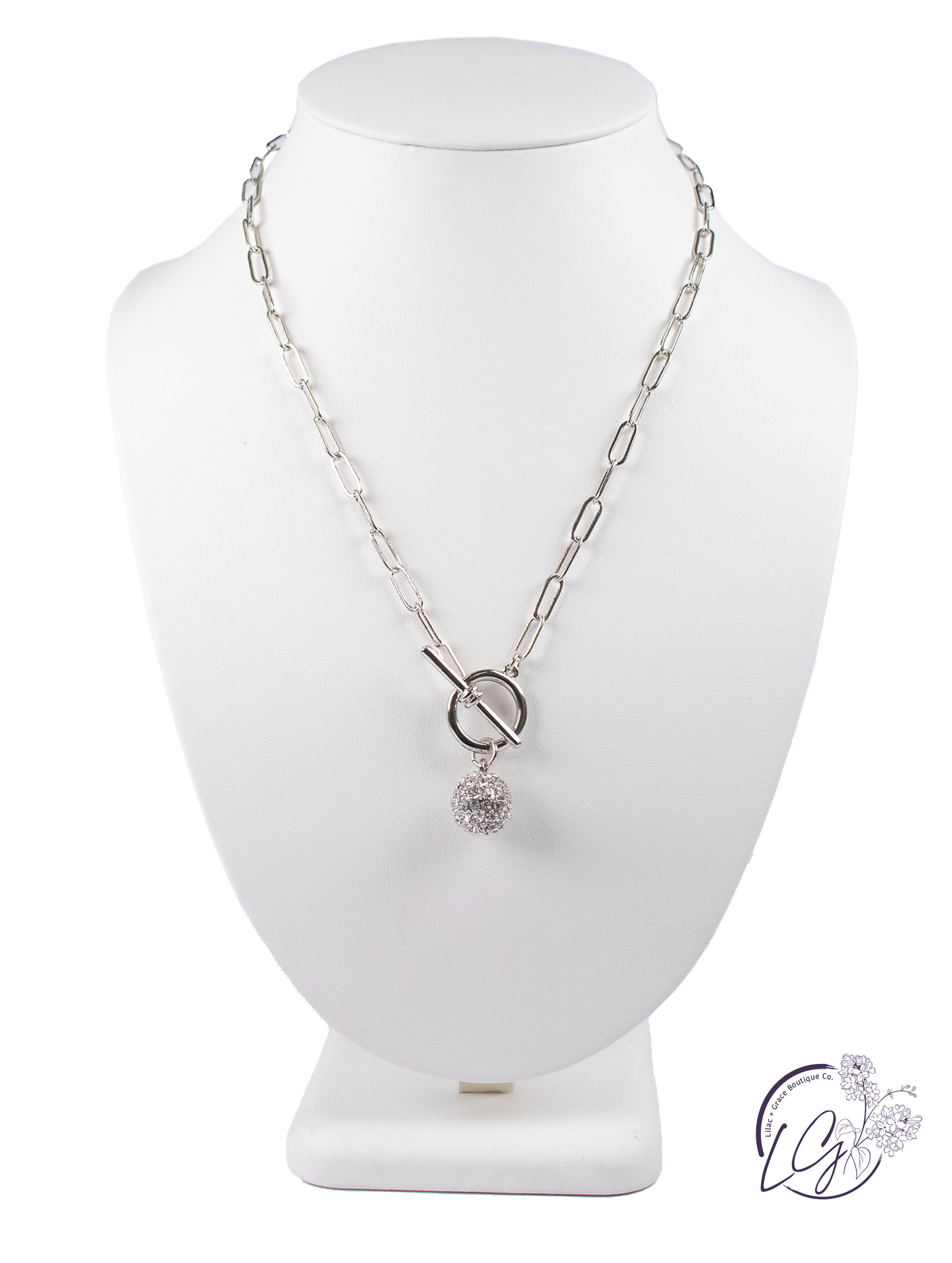 Sparkling Toggle Necklace