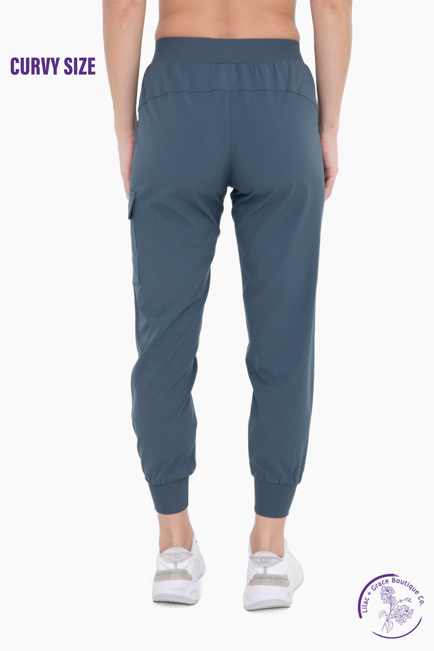 Curvy High-Waisted Capri Active Joggers