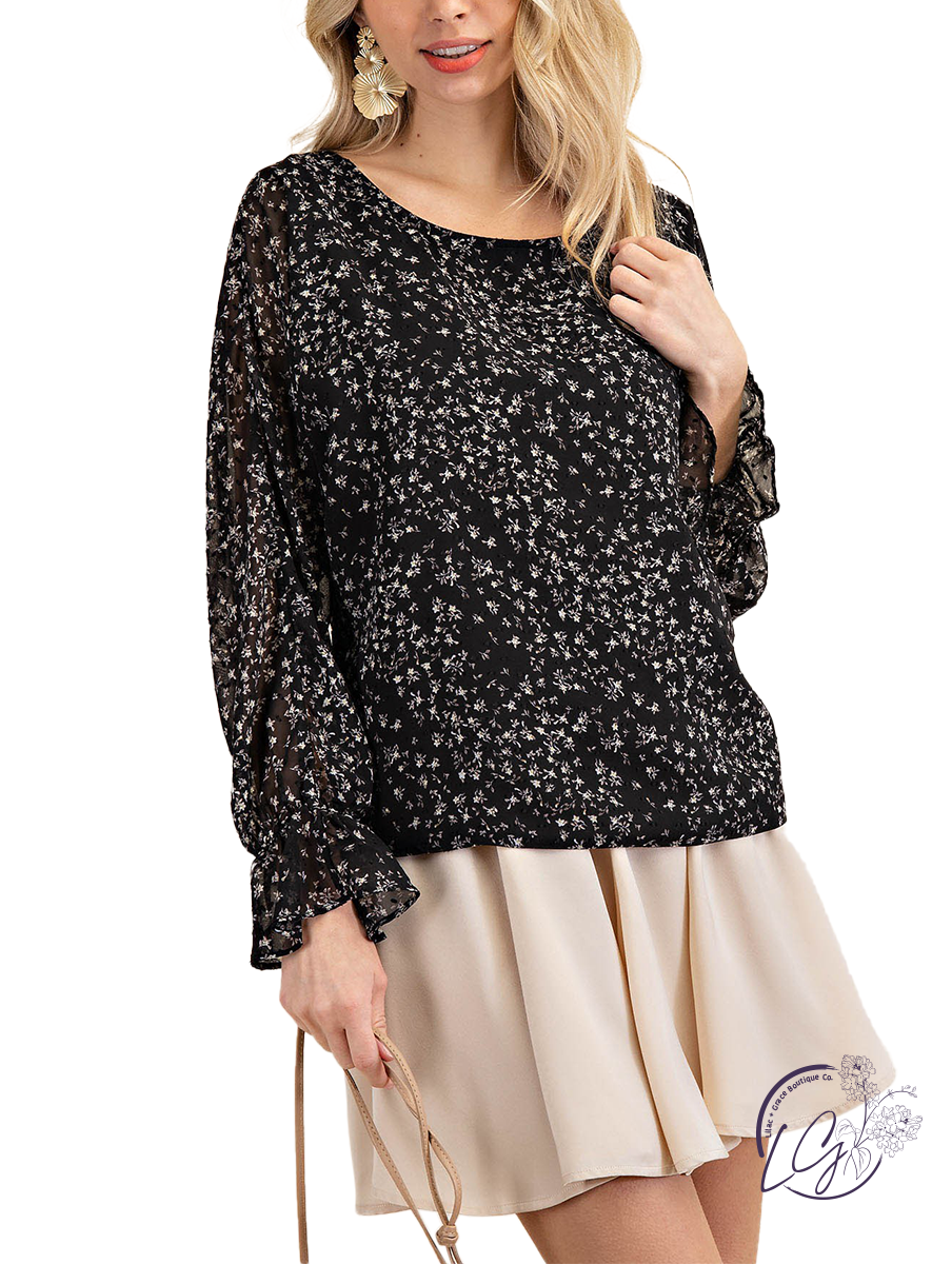 Swiss Dot Dream Dolman Top