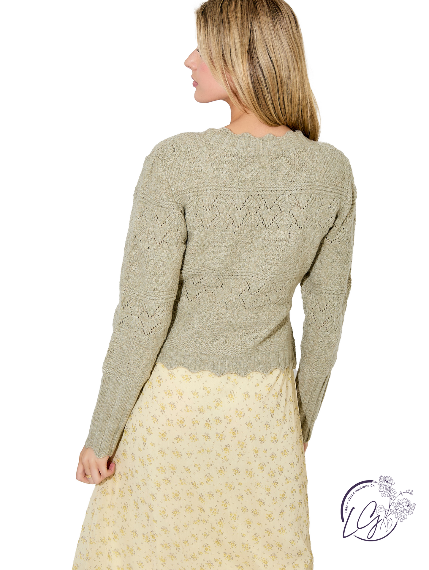 Echo Drift Cardigan Sweater