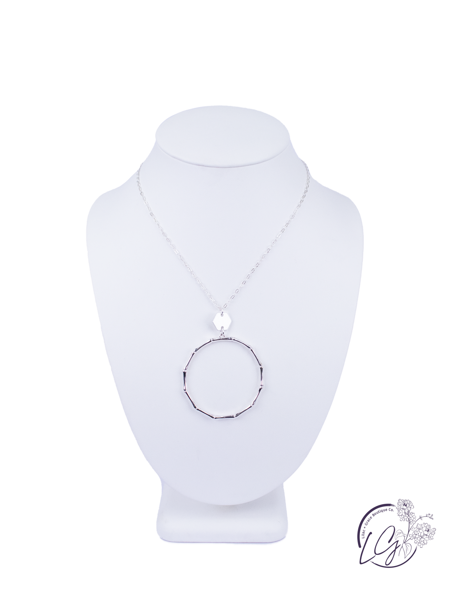 Bamboo Ring Necklace Set