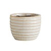 Striped Ceramic Pot
