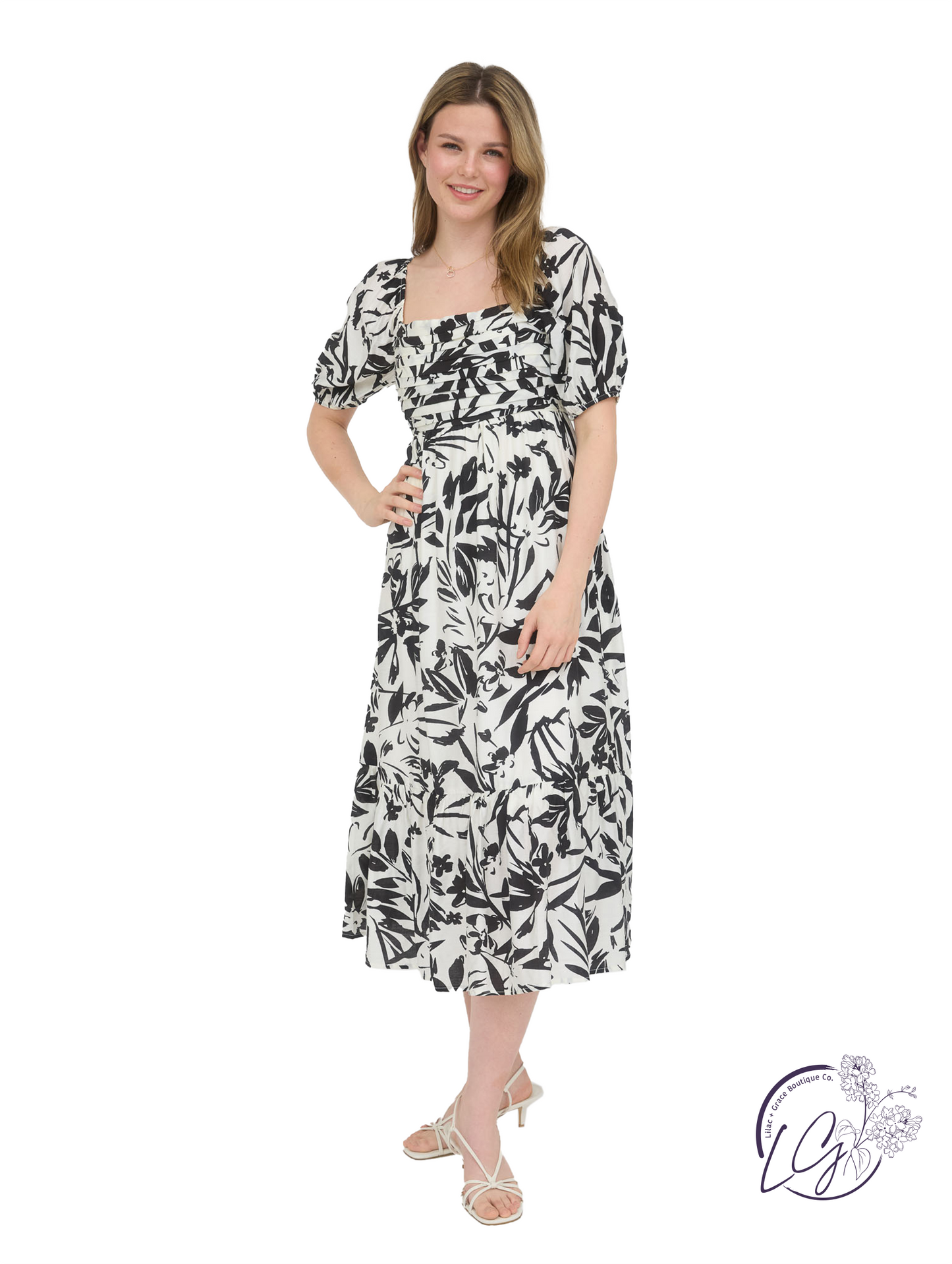 Gardenway Floral Midi Dress