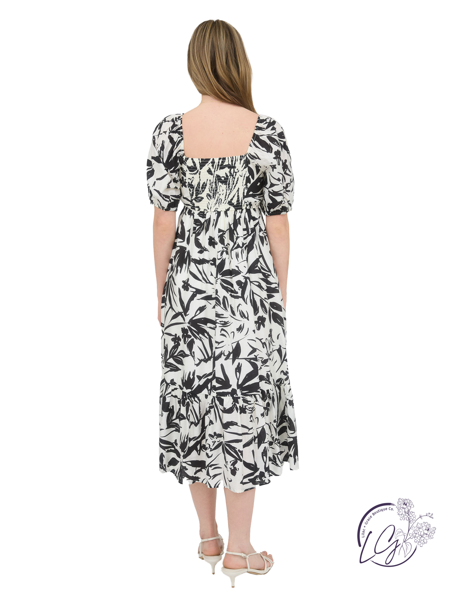 Gardenway Floral Midi Dress