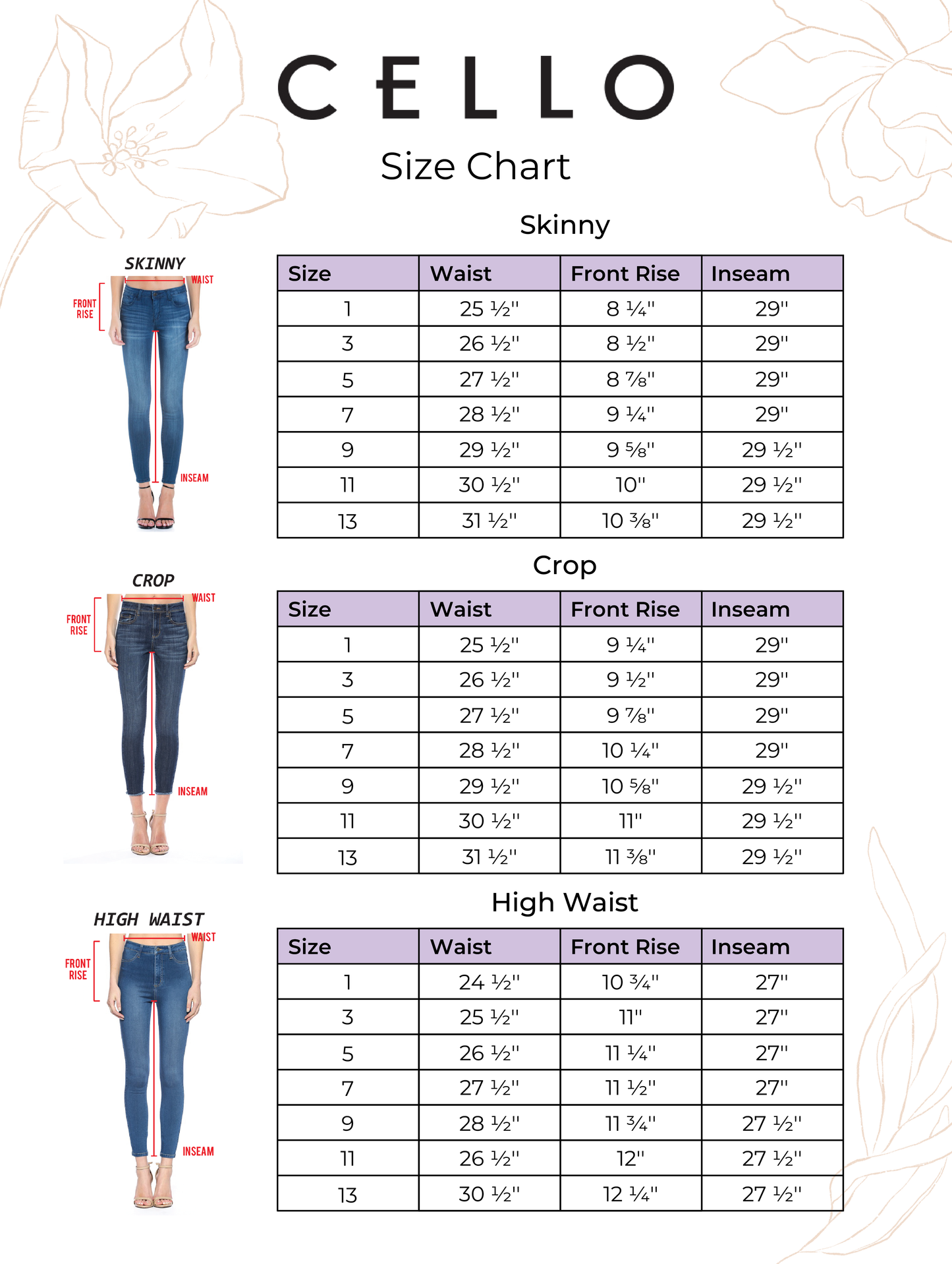 Kianna High-Rise Skinny by Cello Jeans