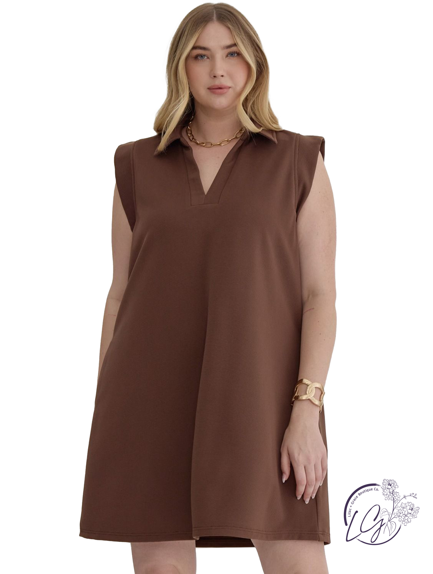 Curvy Rivets And Tide Mini Dress