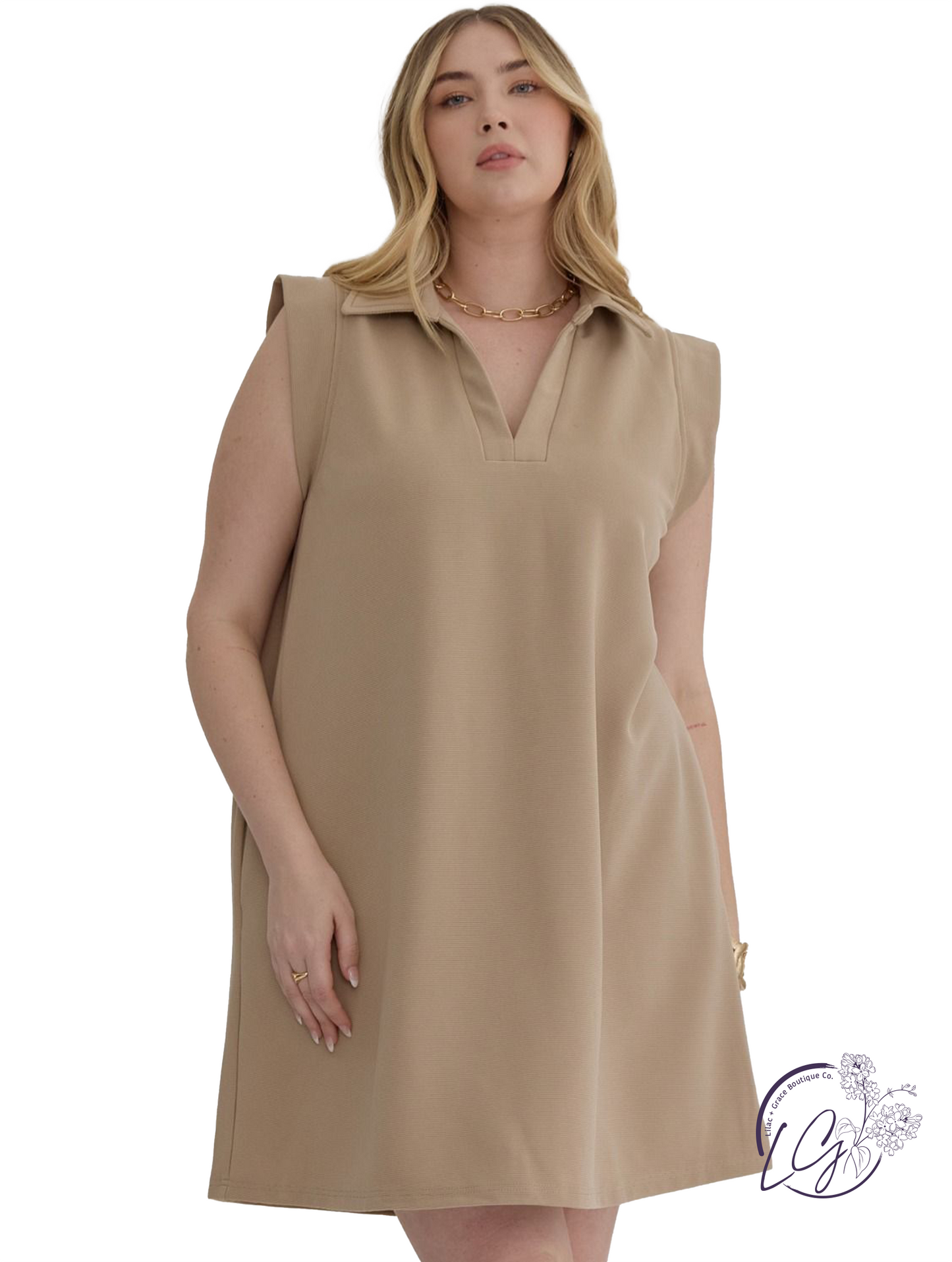 Curvy Rivets And Tide Mini Dress