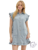 The Ruffle & Ready Denim Dress
