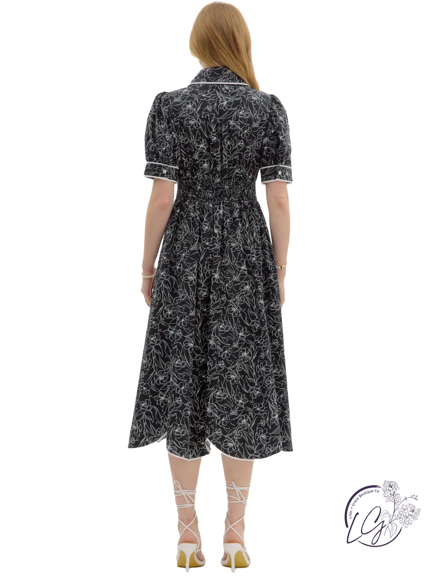 Bare Horizon Midi Dress